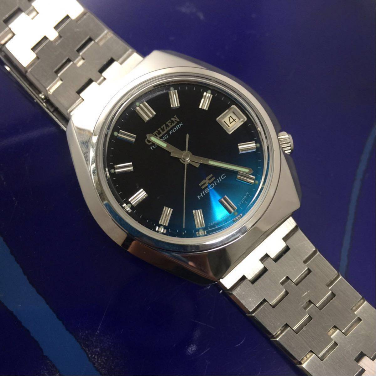 CITIZEN HISONIC 音叉時計 スイープ運針 メンズ | LR1130電池で稼働中 