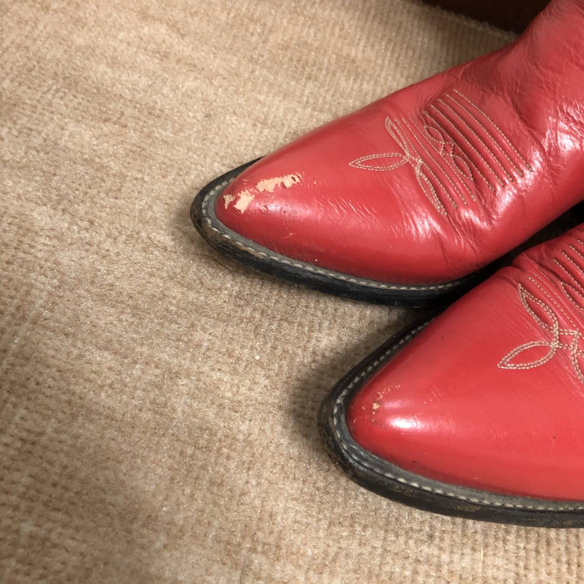 Tony Lama トニーラマ レザーウエスタンブーツ レディース 6C（24cm 