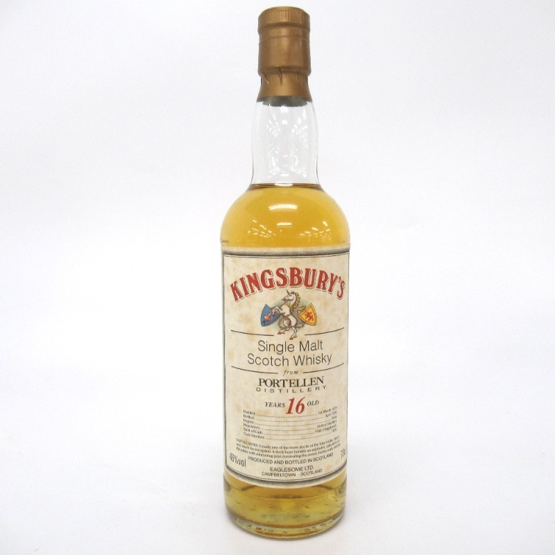 限定セール，格安 キングスバリー 16年 1979-1995 ポートエレン 700ml 箱なし(スコッチ)｜売買されたオークション情報、yahooの商品情報をアーカイブ公開 - オークファン スコッチ