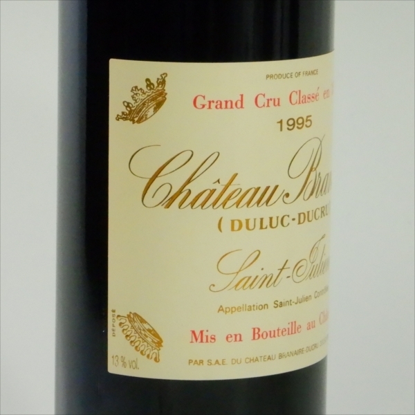 1995年 ブラネール デュクリュ シャトー CHATEAU 平成7年の誕生年