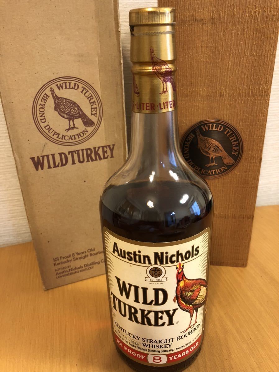 ワイルドターキー【1000ml】WILD TURKEY 8年 101proof 50.5% 木箱