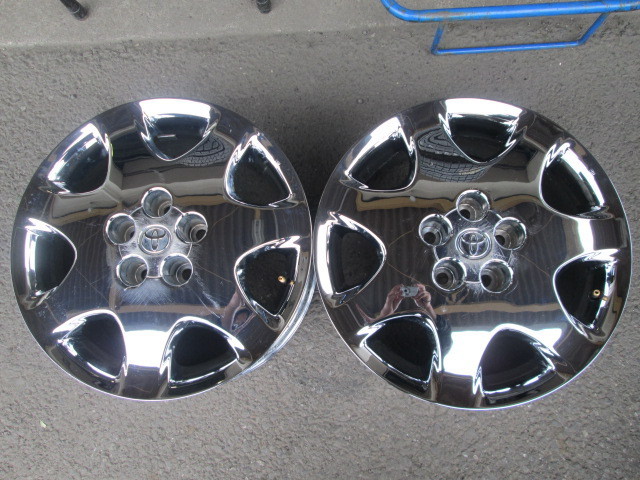希少 トヨタ 30セルシオ 前期 メッキ 17x7.5J 5H IN+45 PCD114.3 