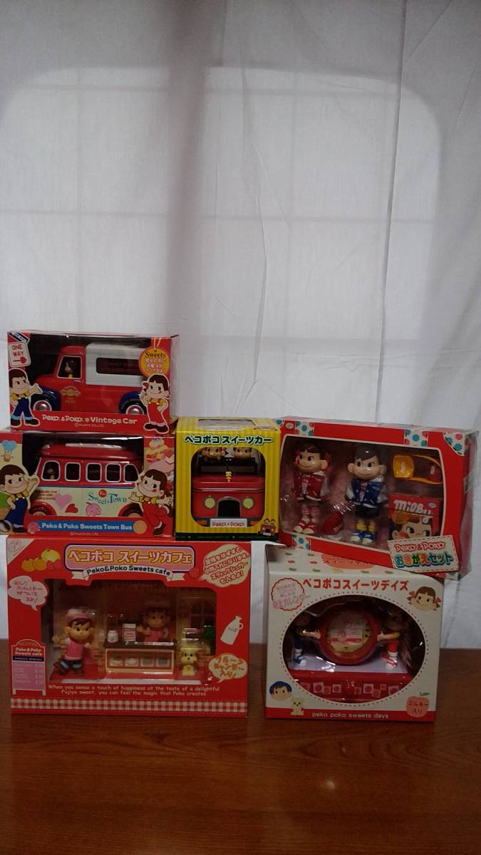 不二家ペコちゃんまとめ売り6点セット 不二家 ペコちゃん ポコちゃん