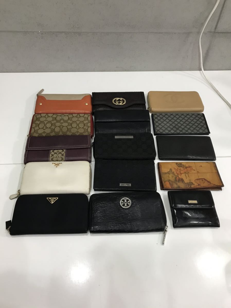 PRADA GUCCI COACH まとめ売り セット 大量 財布 長財布 PRADA GUCCI COACH まとめ売り セット 大量 財布 長財布 1円 良品含む