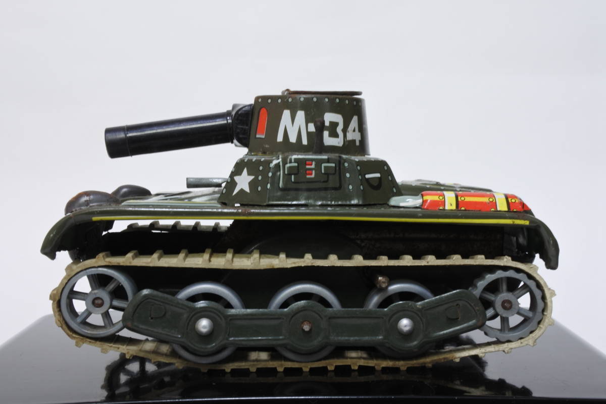 懐かしい60年代おもちゃ ブリキ M－34 戦車・タンク 日本製 ③