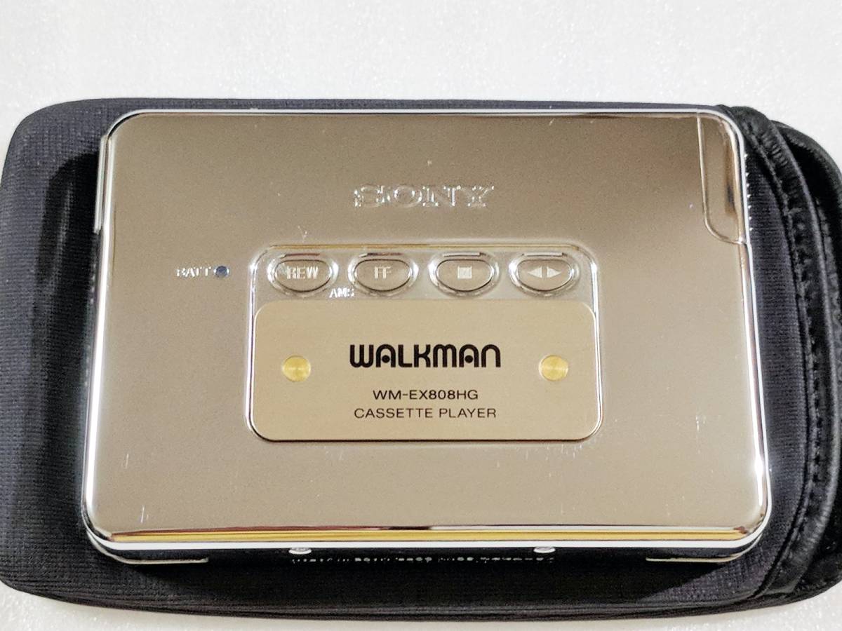 送料無料 レア 通電OK SONY WM-EX808HG 限定クロームメッキモデル