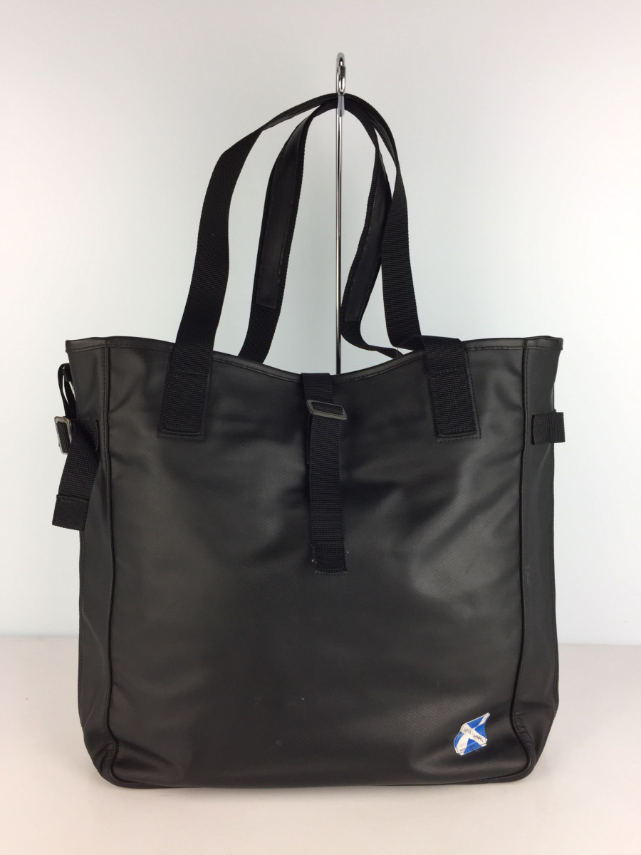 LUGGAGE LABEL ラゲッジレーベル PVCレザー ラージトートバッグ黒 