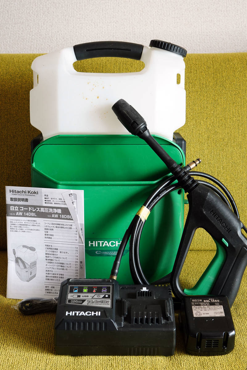 HITACHI 日立工機 高圧洗浄機 FAW 80SA 屋外清掃用 HiKOKI 付属品あり