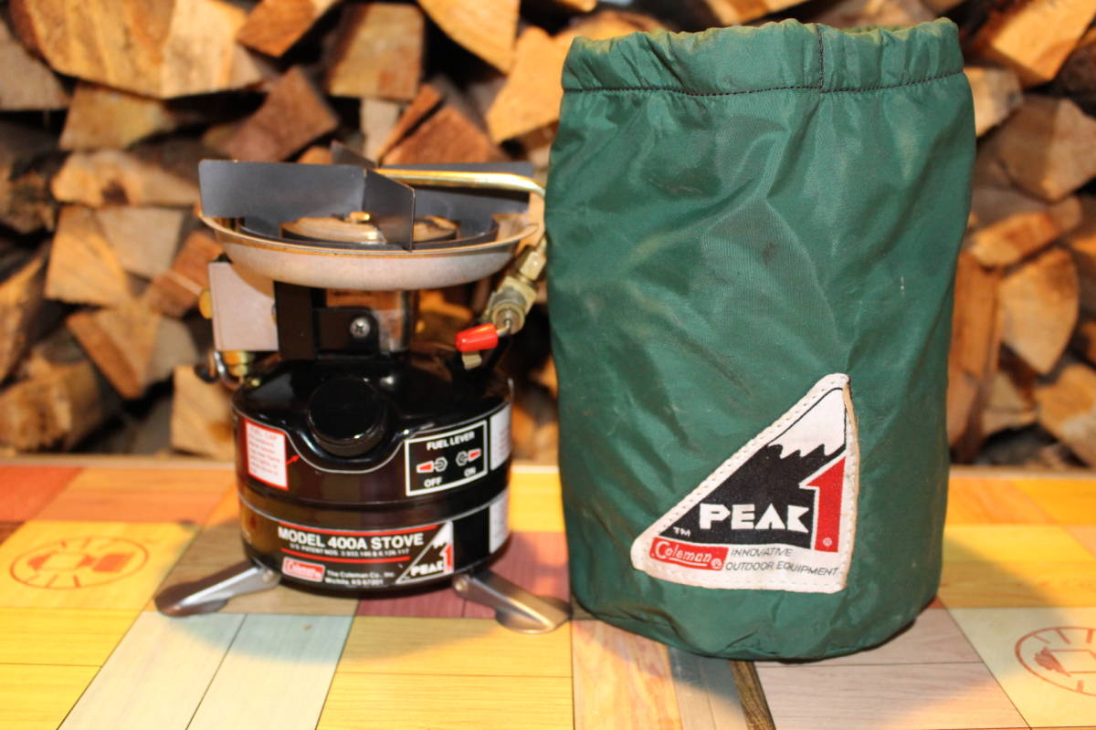 新作入荷，送料無料 着火テスト済 Coleman peak1 87年3月製 400A Vintage コールマン ピーク1 ピーク 1 ヴィンテージ ビンテージ シングルバーナー(ガソリン)｜売買されたオークション情報、yahooの商品情報をアーカイブ ガソリン