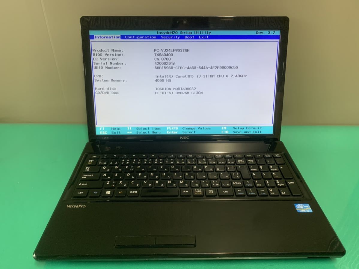 NEC VersaPro Core i3-3110M 2.4GHz 2GB Laptop 8GB⁄SSD: i5⁄Memory