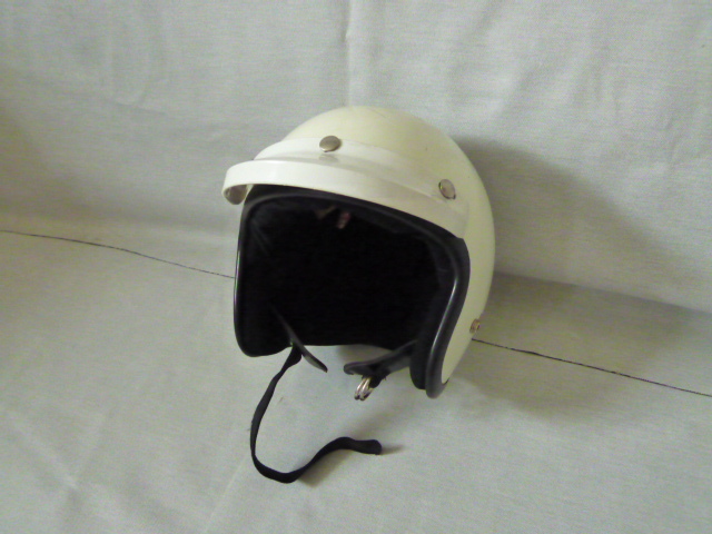 セキュリティ・セーフティ SHOEI NEW-SR-X7 size M ショウエイ SHOEI NEW SR-X7 ジェットヘルメット 白 Mサイズ 検）旧車