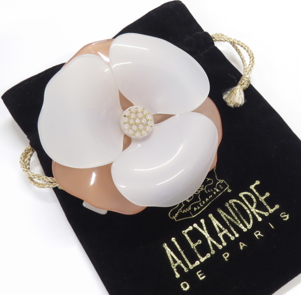 ALEXANDRE DE PARIS アレクサンドル ドゥ パリ カメリア バレッタ