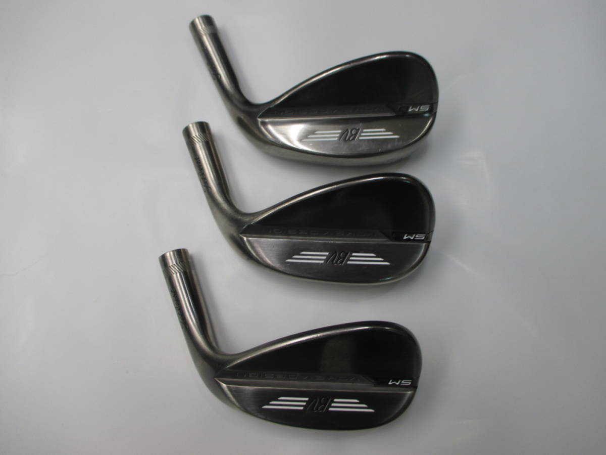 ●中古●タイトリスト SM8 ブラッシュドスチール●50度F・54度F・58度K●ウェッジ ヘッドのみ