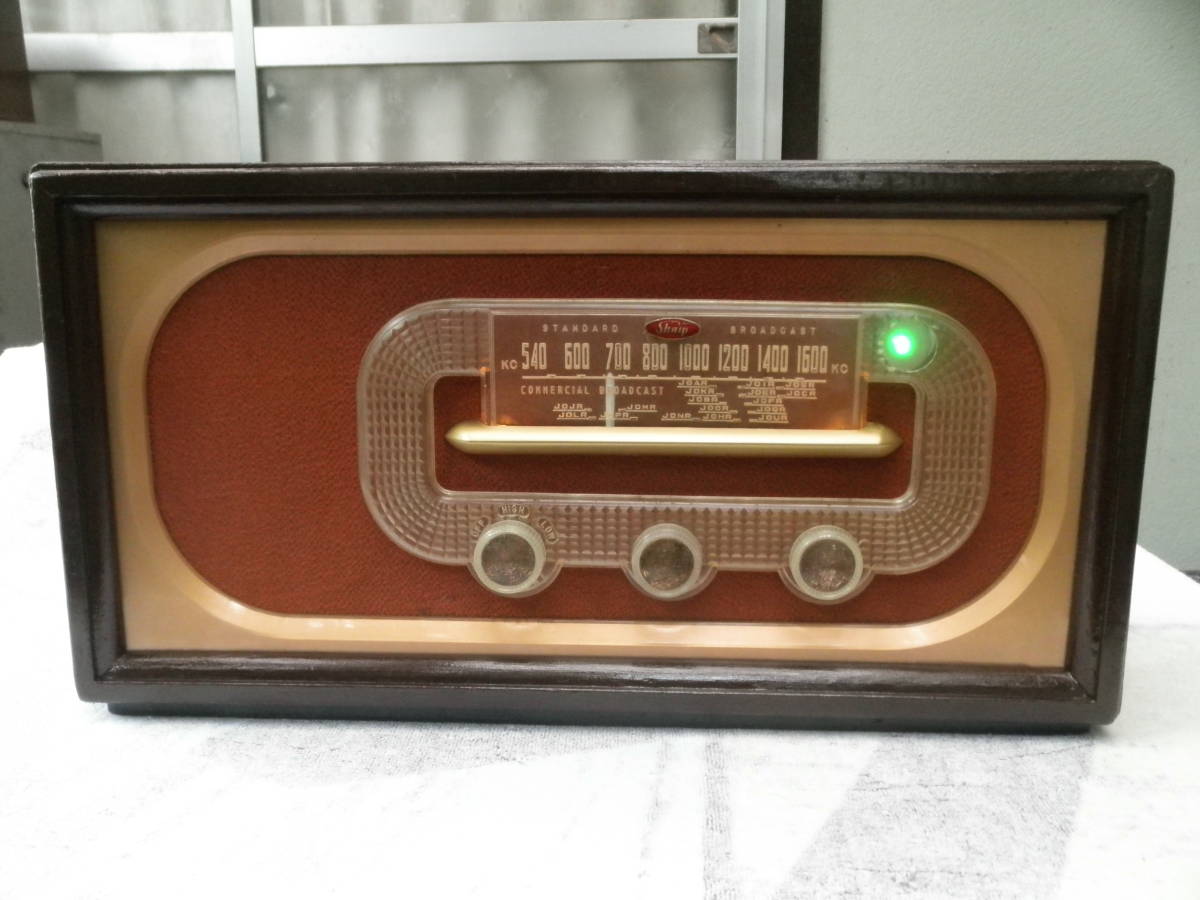SR-285シャープ昭和レトロマジックアイ真空管ラジオ　bluetooth付 真空管ラジオ シャープ SR－285型 整備品(ジャック扱い) Yahoo