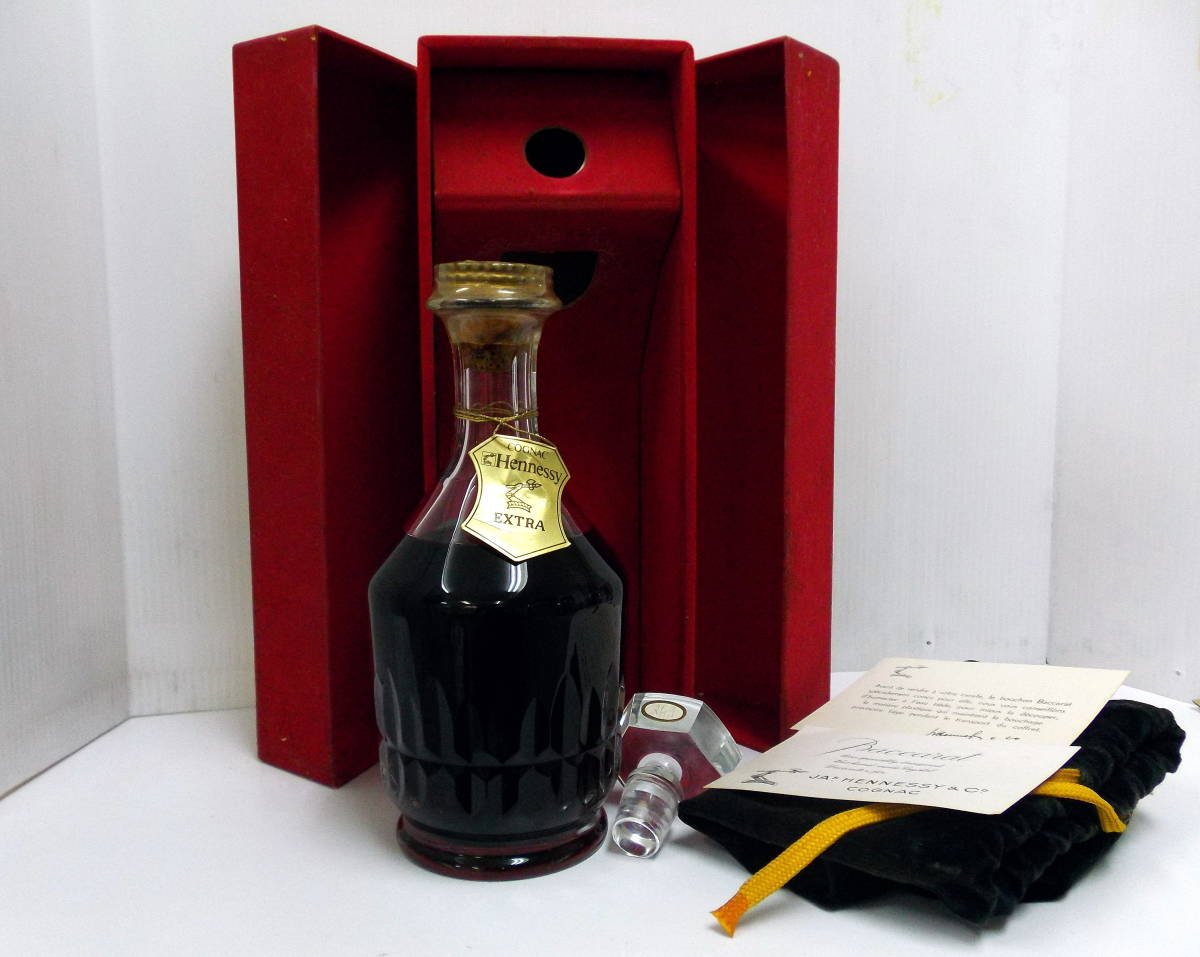 人気，限定セール K148 Hennessy EXTRA COGNAC ヘネシー バカラ クリスタルボトル 700ml 40％ コニャック 替栓付き 箱付き 未開栓 古酒(ヘネシー)｜売買されたオークション情報、yahooの商品情報をアーカイブ公開 - オー コニャック