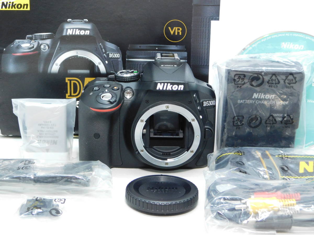 4491 □極上品□ Nikon ニコン デジタル一眼レフカメラ D5300 ブラック