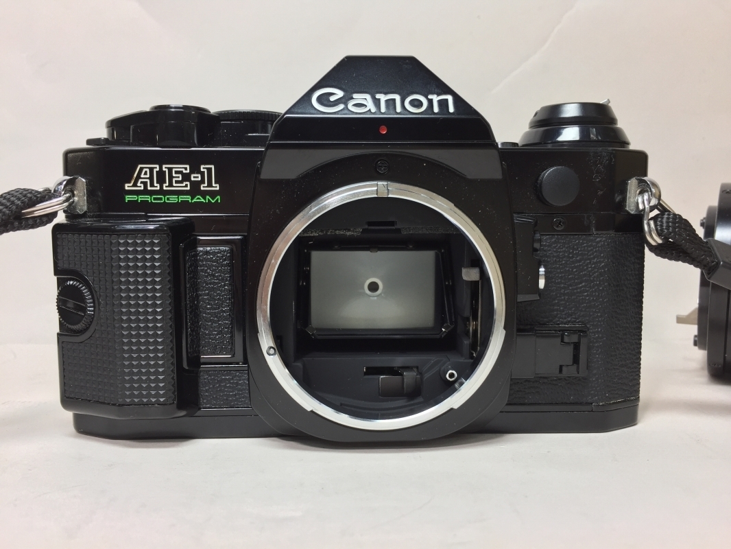 ジャンク CANON AE1-P FD28mm/50mm ストロボ 188A 動作不明 現状[12031