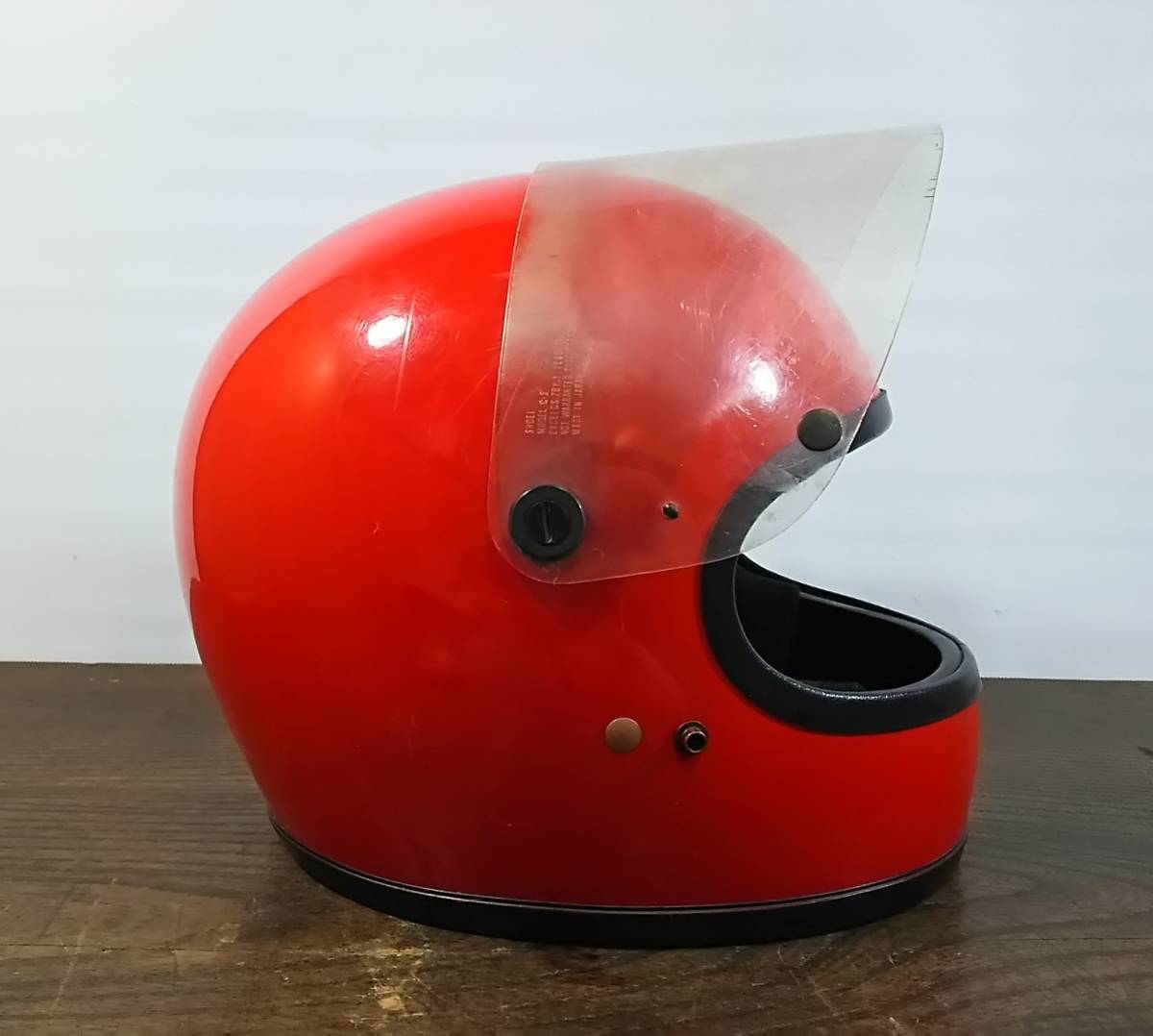 SHOEI ショーエイ ヘルメット フルフェイス 当時物 族ヘル TF-301 赤