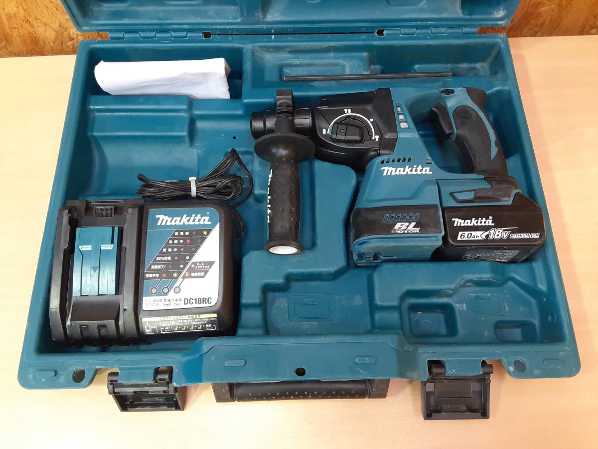  B2331-140 マキタ/makita 充電式ハンマドリル HR244D(本体)｜売買されたオークション情報、yahooの商品情報をアーカイブ公開 - オークファン ハンマドリル