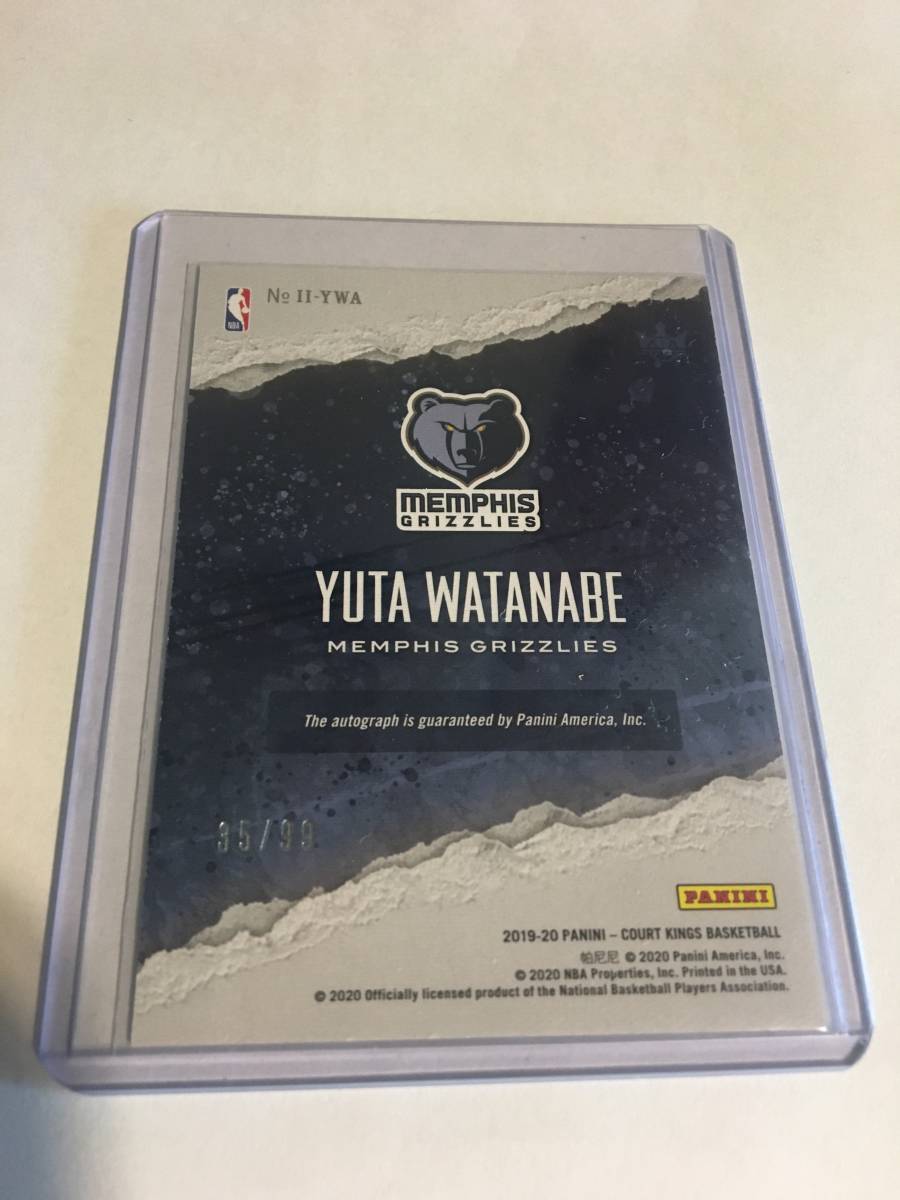 得価，お買い得 PANINI 渡邊雄太 99枚 サイン カード