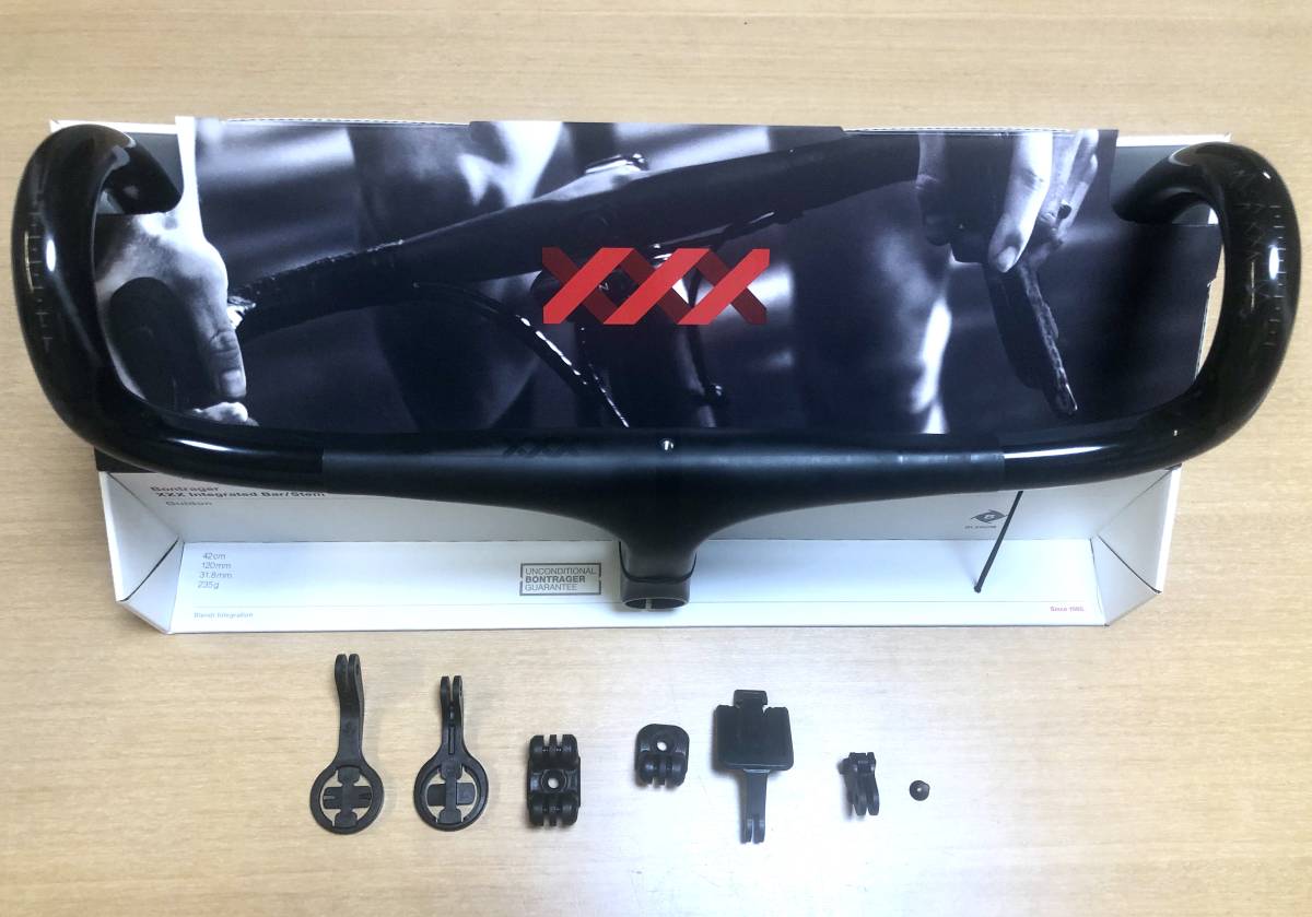 XXX Bontrager Integrated ボントレガー「XXX Bar&frasl;Stem」ステムハンドル一体型で超 Carbon 一体型カーボンハンドルステムを購入しました！（BONTRAGER VR-C 700c Shimano Speed 0 Clinchers Fiber 1 オンザロード