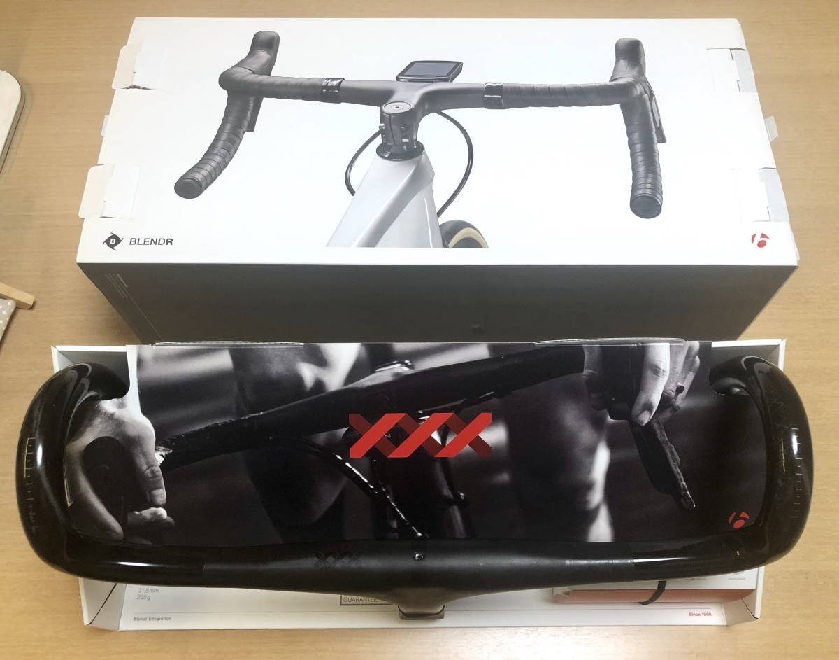 XXX Bontrager Integrated ボントレガー「XXX Bar&frasl;Stem」ステムハンドル一体型で超 Carbon 一体型カーボンハンドルステムを購入しました！（BONTRAGER VR-C 700c Shimano Speed 0 Clinchers Fiber 1 オンザロード