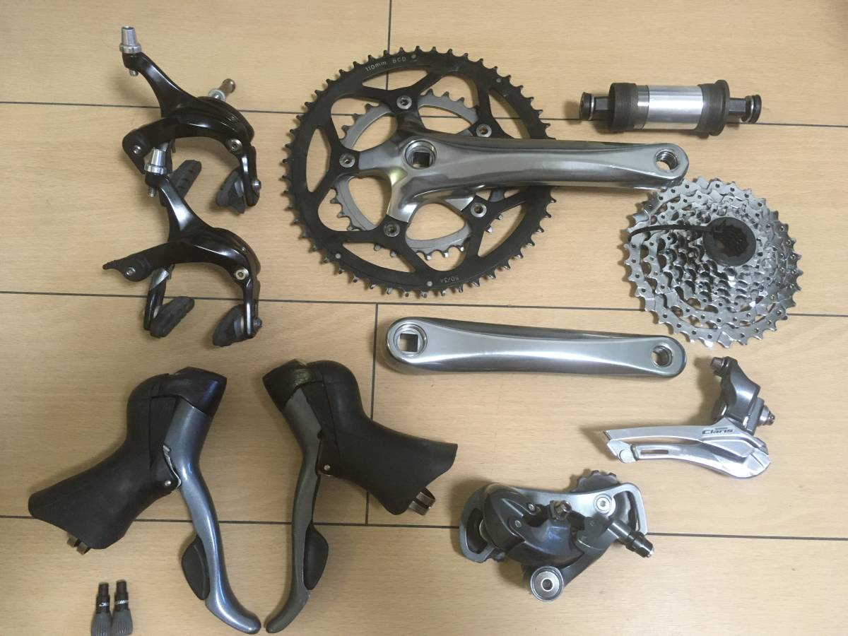 シマノ Claris 2×8 2400系 コンポセット SHIMANO 2400系 2✕8 コンポセット 中古 claris クラリス ⁄ シマノ st