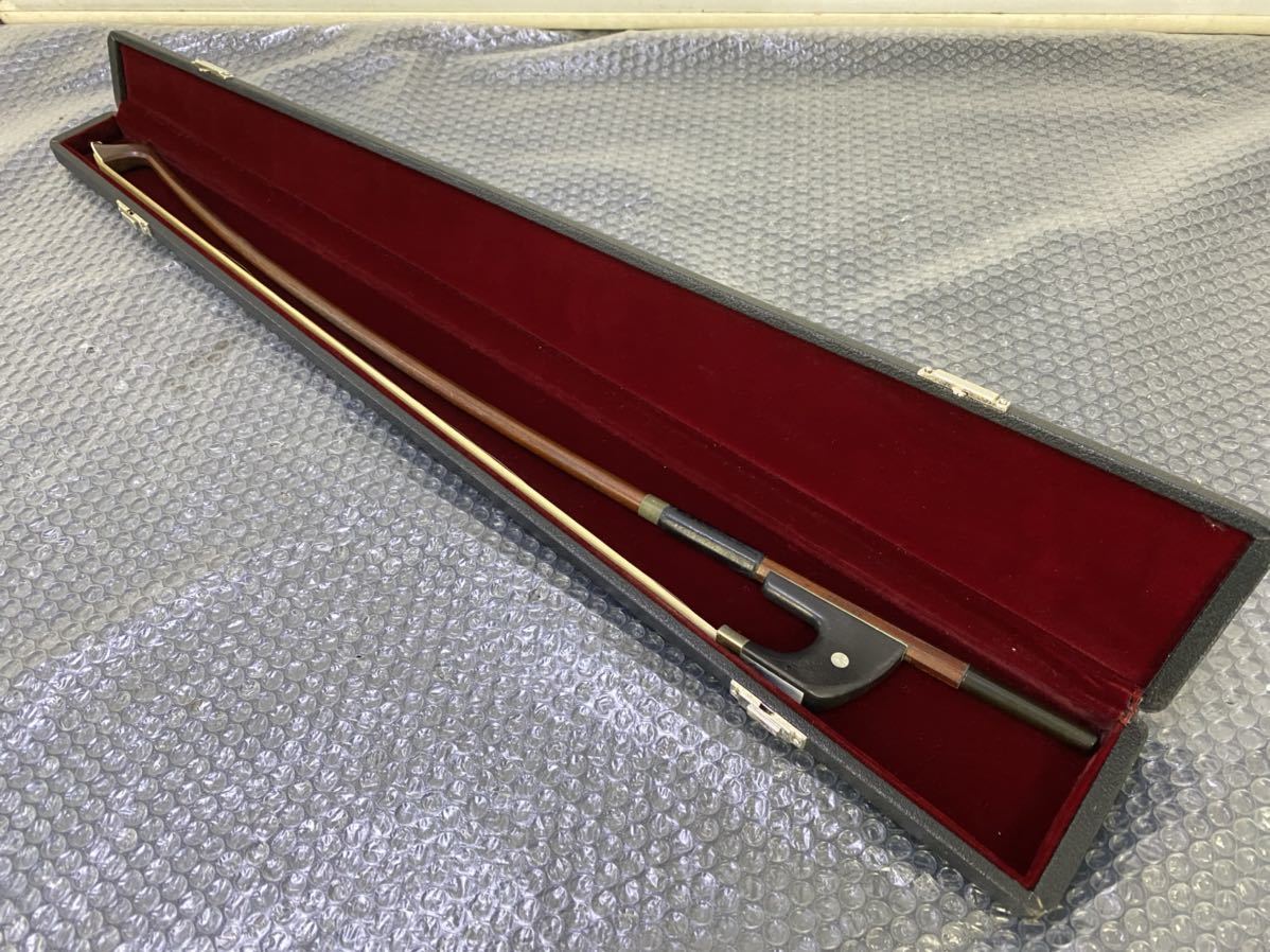  サ3345M ARCHET アルシェ コントラバス弓 ハードケース付き(ウッドベース、コントラバス)｜売買されたオークション情報、yahooの商品情報をアーカイブ公開 - オークファン ウッドベース、コントラバス
