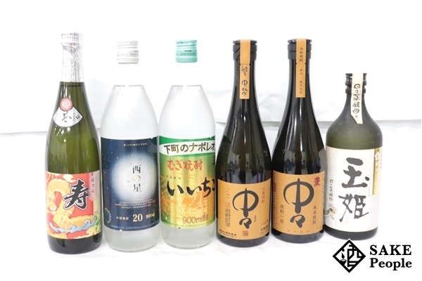 送料無料，高品質 注目 麦焼酎6本セット 麦焼酎 寿 中々 黒木本店 西の星 いいちこ 玉姫(麦焼酎)｜売買されたオークション情報、yahooの商品情報をアーカイブ公開 - オークファン 麦焼酎
