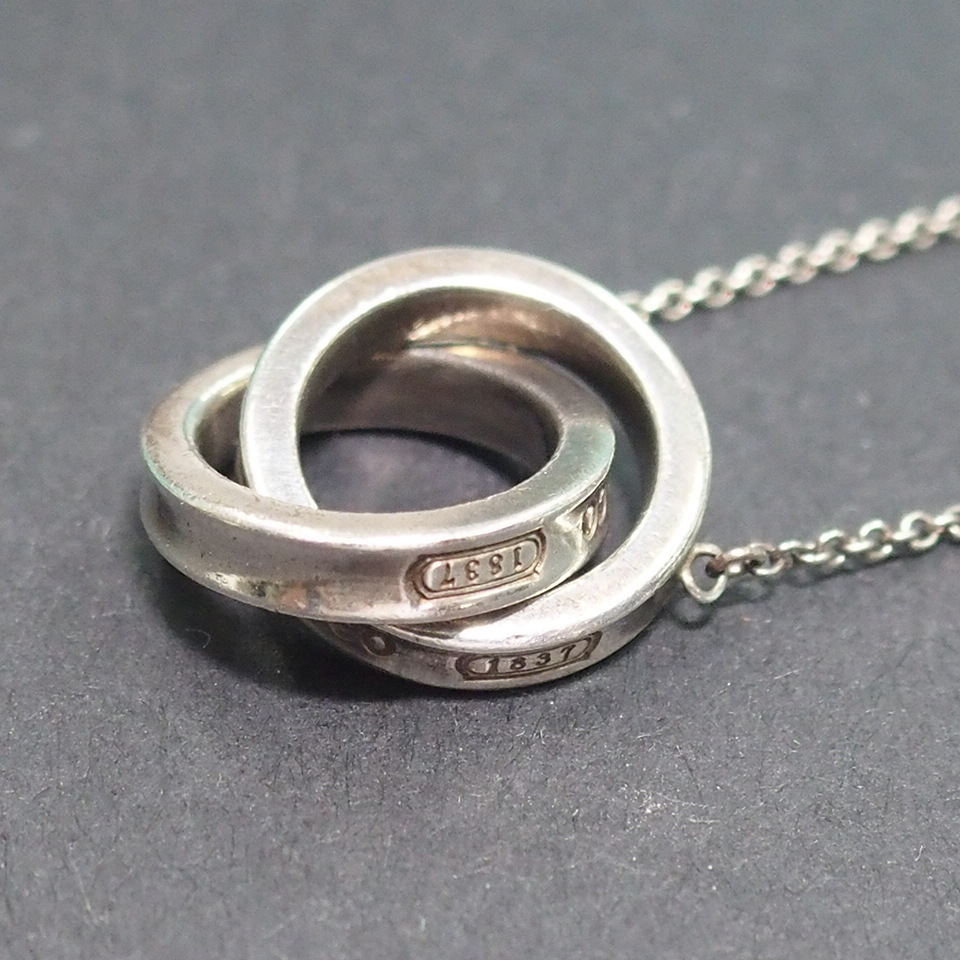 3 TIFFANY＆Co. ティファニー 1837 インターロッキング 2連