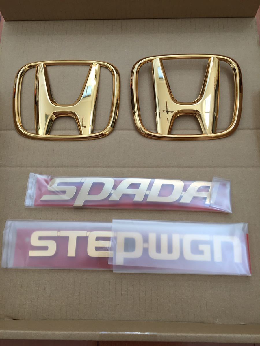 ゴールドエンブレム スパーダ ステップワゴン ゴールド のパーツ 