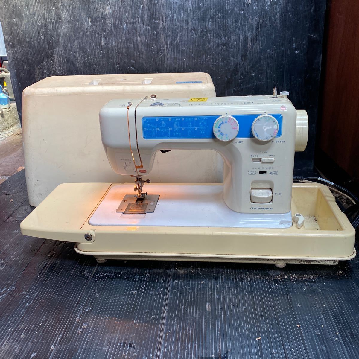 超激安/ジャノメミシン 760型 電動ポータブルミシン/JANOME/ハンドクラフト/手工芸/裁縫/家庭用ミシン/超破格大特価1000円/通電