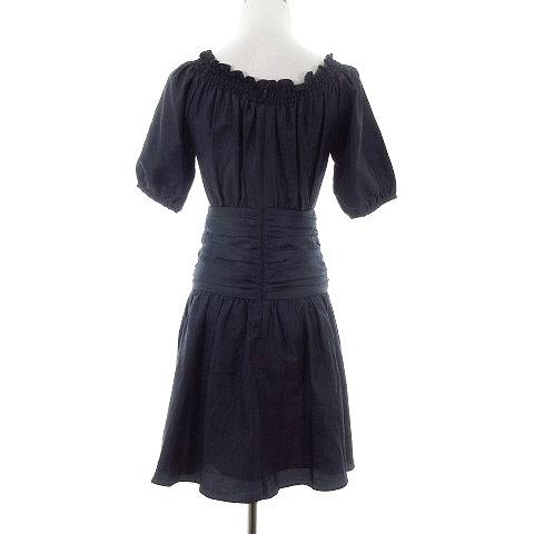 ジルスチュアート Jill Stuart ワンピース ミニ 五分袖 オフショルダー 2way 無地 0 紺 ネイビー M2 レディース ワンピース ミニ 売買されたオークション情報 Yahooの商品情報をアーカイブ公開 オークファン Aucfan Com