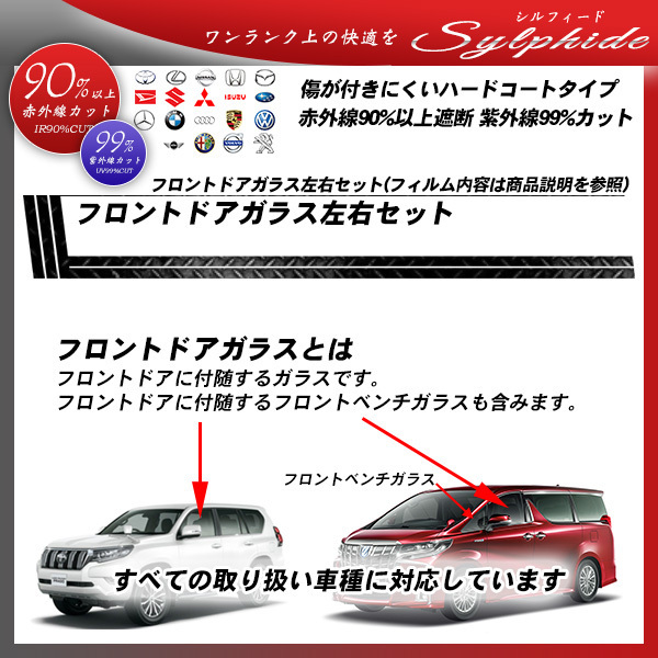 最新作，送料無料 全車種対応 フロントドアガラス 運転席 助手席 左右セット カット済みカーフィルム UVカット 透明フィルム 車検対応 FGR-500 透過率89%(ウィンドウフィルム、カーフィルム)｜売買されたオーク その他