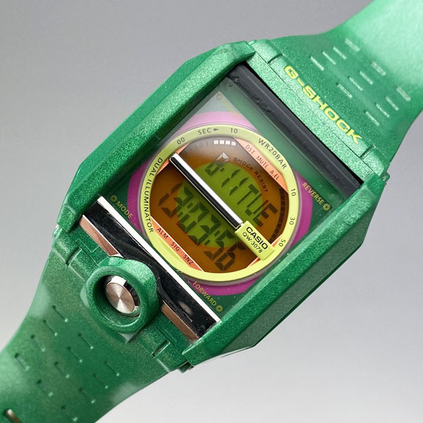 CASIO G-SHOCK G-8100-3JF グリーン 反転液晶 レア スクエアモデル