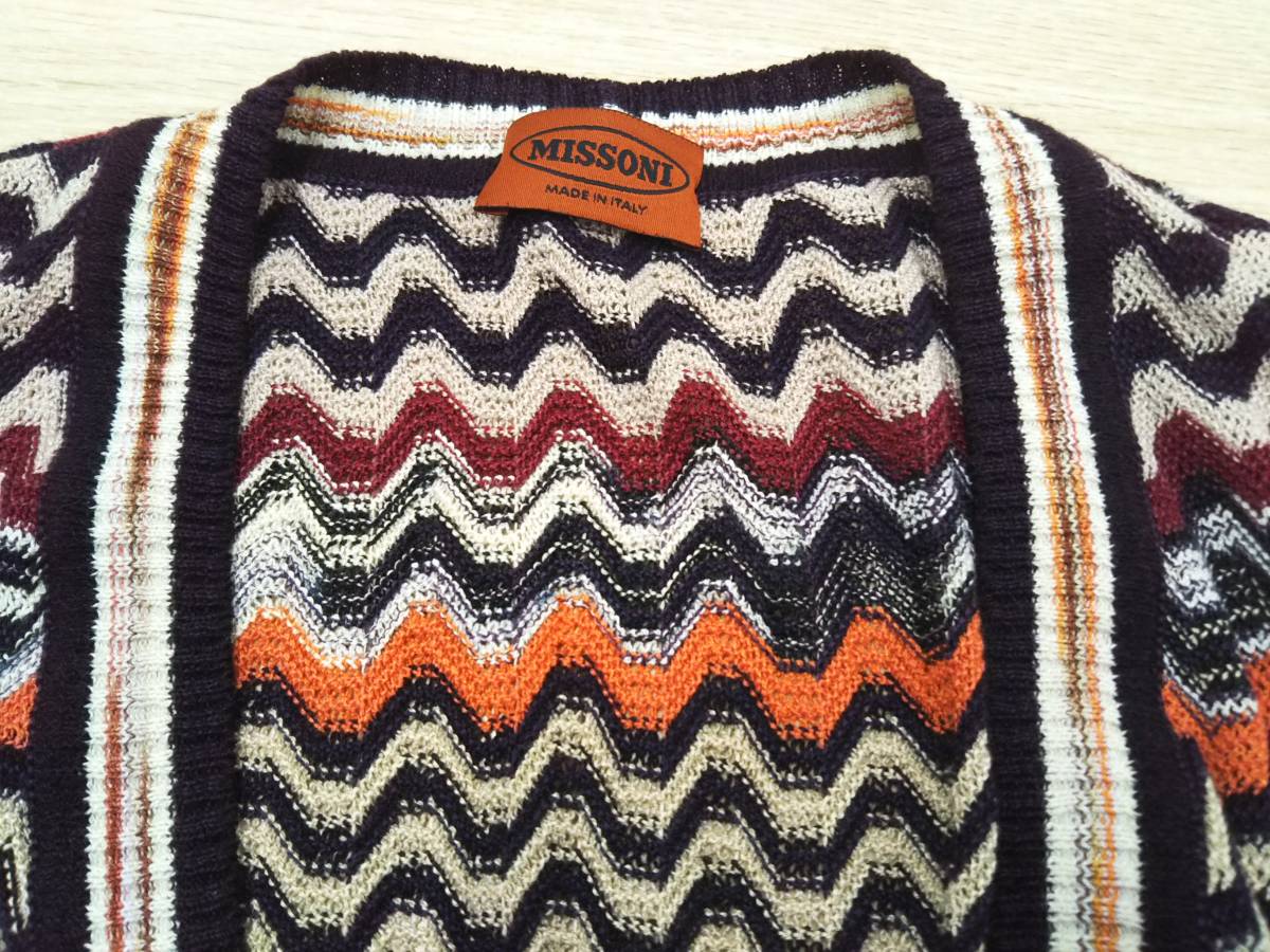 新着アイテム】 MISSONI ミッソーニ カーディガン 総柄 レーヨン 