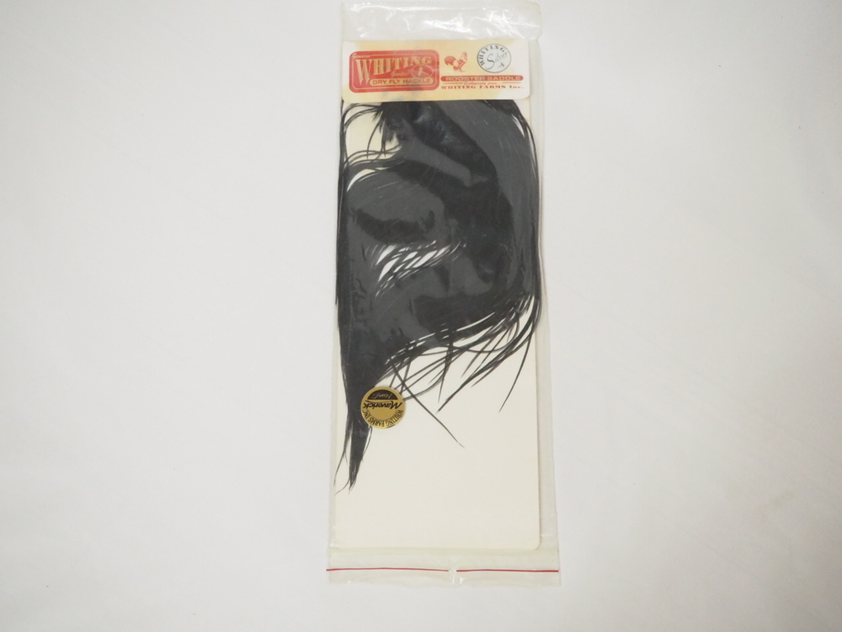 ホワイティング 送料無料 ブラック コックサドルハックル シルバー Hackle Saddle WHITING Whiting &frasl; Spey BRONZE GRADE GREY BLACK Supplies