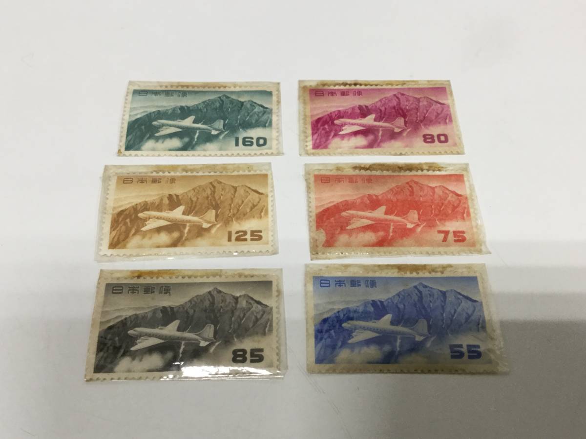 27773-14】航空切手 立山航空切手 6種 円位 27773-14航空切手立山航空