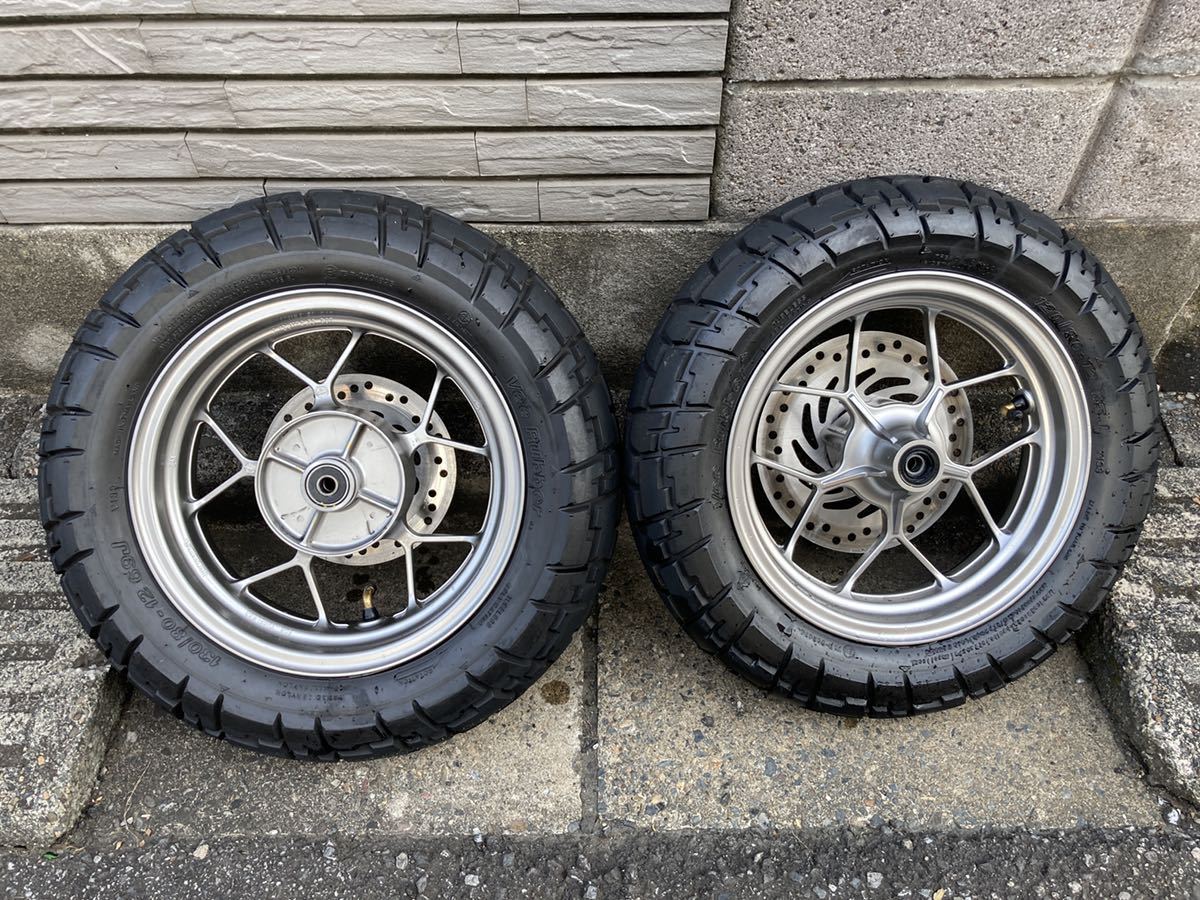 中古美品】ホンダ純正 モンキー125 (JB02) タイヤ・ホイール前後セット