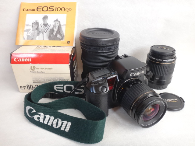 Canon EOS100QD ダブルレンズセット 動作品 CANON EOS KISSDN 55-200