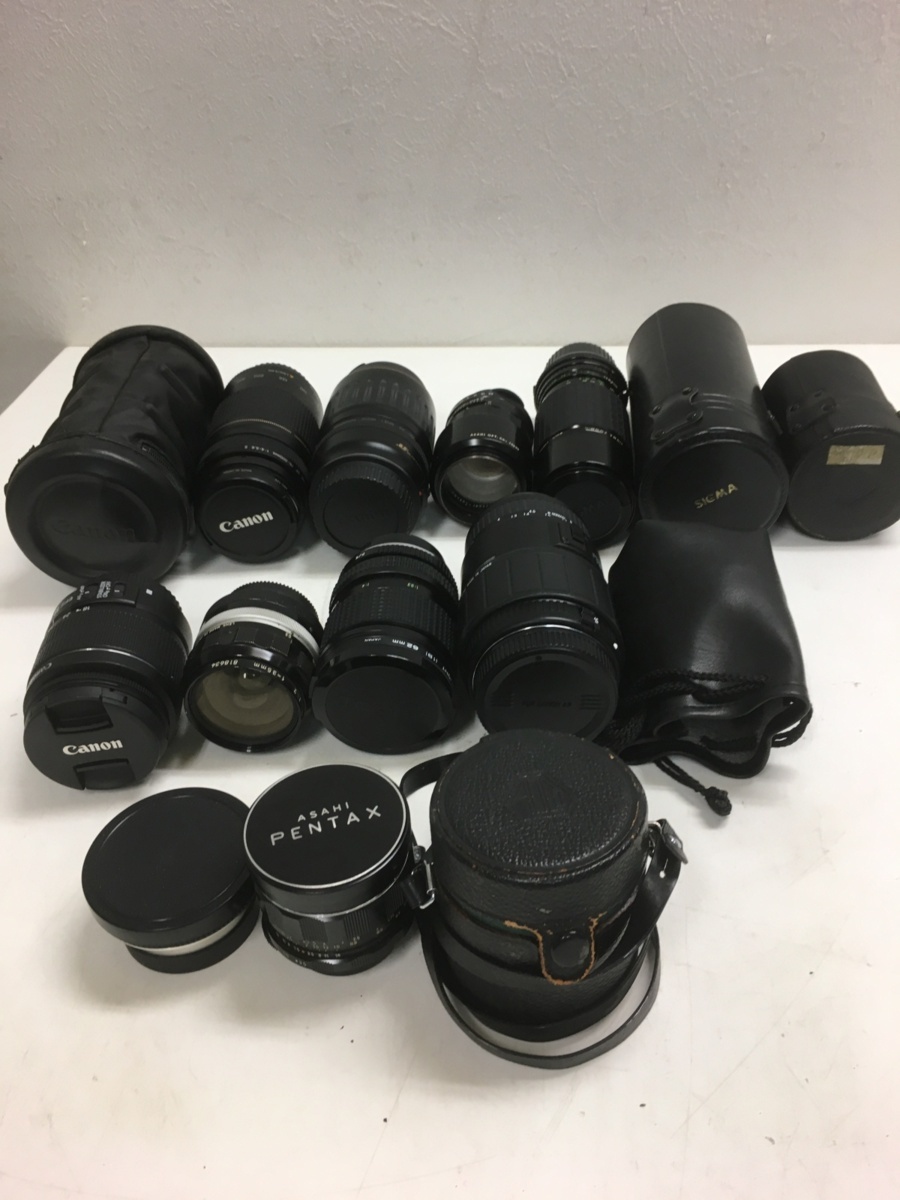 ジャンク レンズ まとめ PENTAX NIKON CANON など 大阪市内 引取歓迎
