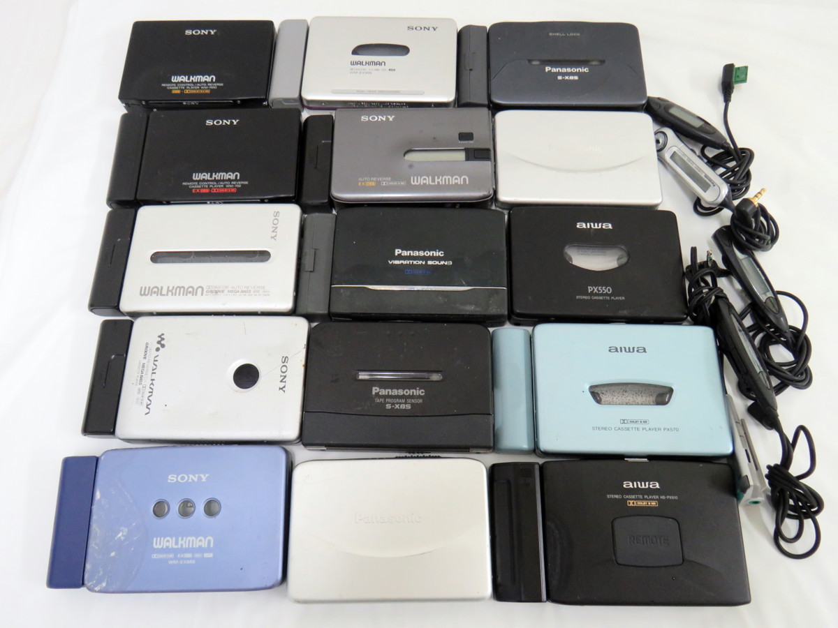 ジャンク品 SONY AIWA Panasonic カセットレコーダなど 9個 ジャンク品