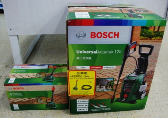 □未使用□BOSCH ボッシュ UA125 高圧洗浄機 ＋ 6m延長ホース