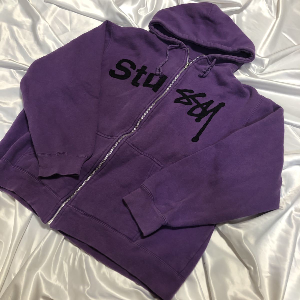 STUSSY - 極美品 Lステューシー 刺繍 ストックロゴ スウェット stussy 
