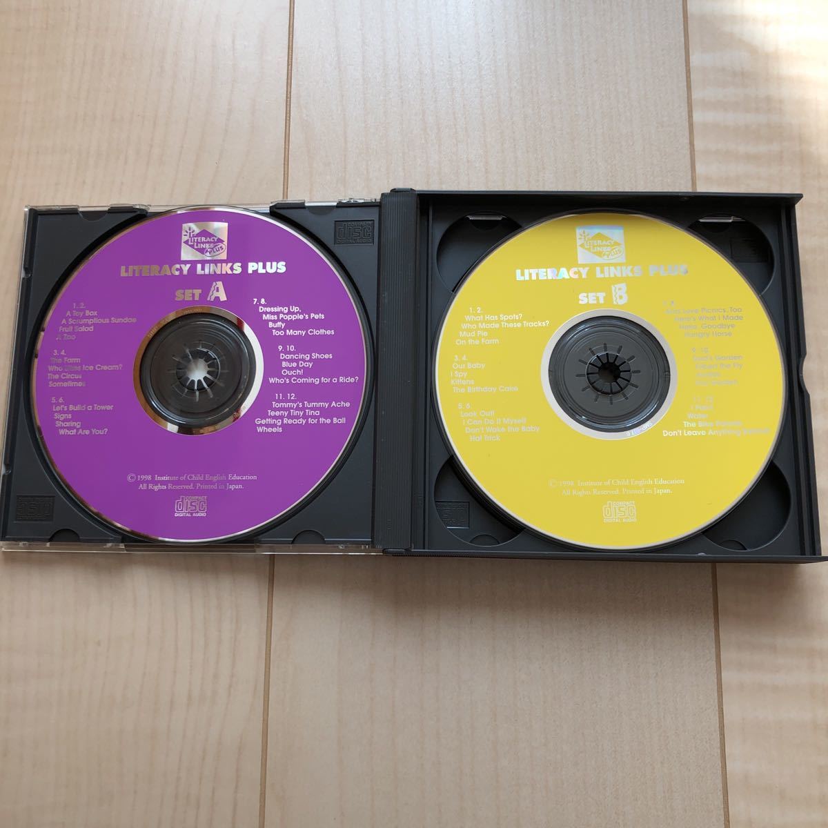 絶版品 パルキッズ リタラシーリンクス ABCD 絵本 CD 児童英語研究所