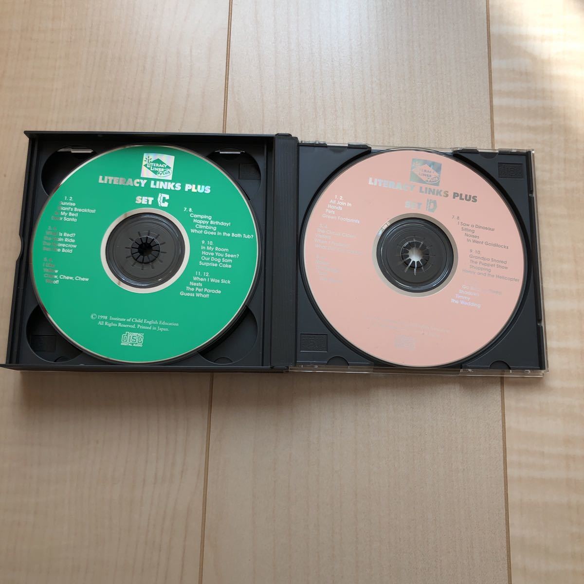 絶版品 パルキッズ リタラシーリンクス ABCD 絵本 CD 児童英語研究所