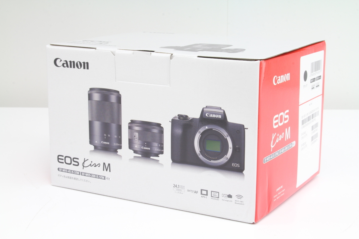 Canon EOS kiss M ダブルズームキット+パンケーキレンズ 公式通販