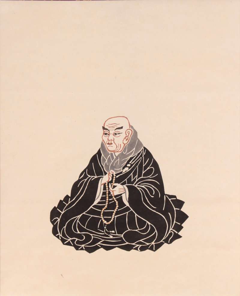 TAKIYA 人間国宝 芹沢銈介 Keisuke Serizawa 親鸞聖人御影 軸装 同手 