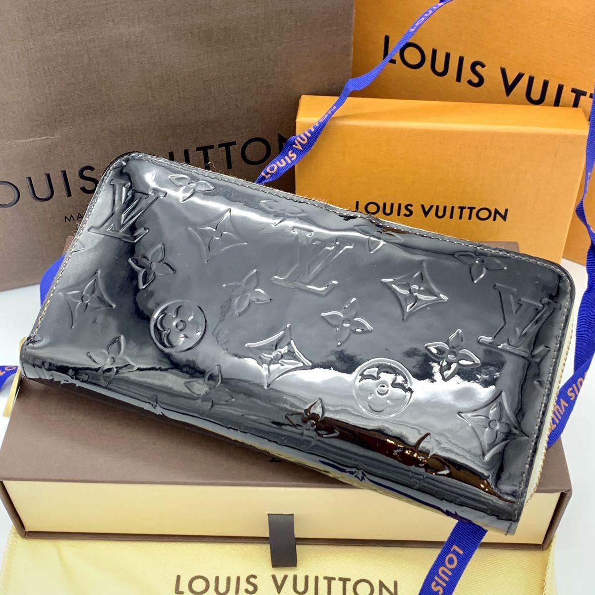 美艶】ルイヴィトン（LOUIS VUITTON） ヴェルニ ラウンドファスナー 