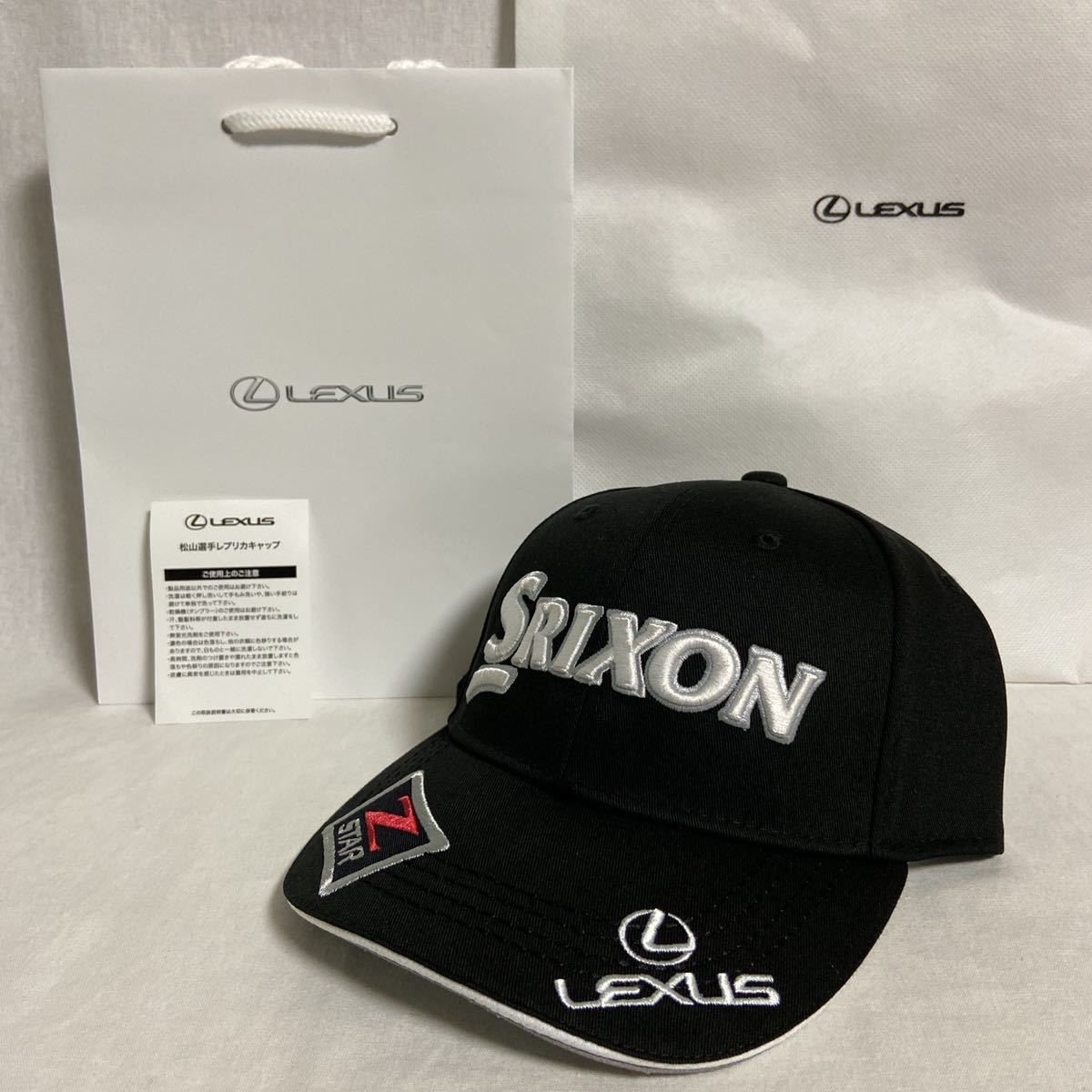 【新作入荷，お買い得】 LEXUS &times; SRIXON ディーラー限定 松山英樹 ゴルフ キャップ ブラック ホワイト レクサス スリクソン 黒色 白色 ロゴ 刺繍 帽子(スリクソン)｜売買されたオークション情報、yahooの商品情報をア キャップ